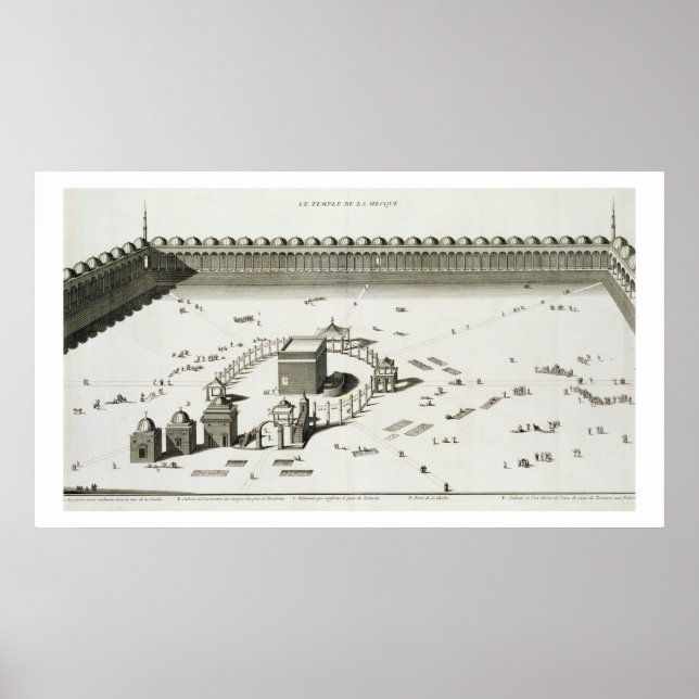 Póster El templo de la Meca (grabado) (Frente)