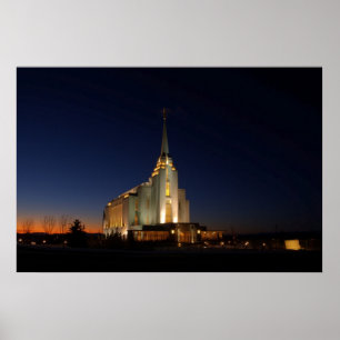Póster El Templo LDS de Rexburgo