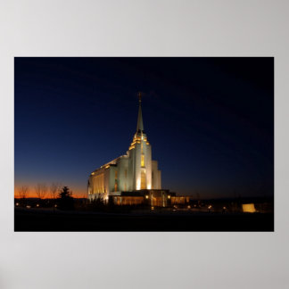 Póster El Templo LDS de Rexburgo