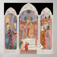 El templo - Paolo di Giovanni Fei Poster Bella Art