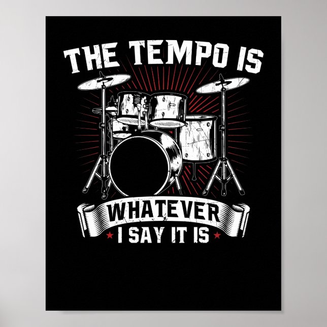 Póster El tempo es todo lo que digo es tamboroso (Frente)
