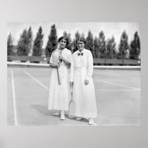 Póster El tenis Champions, 1913 de las mujeres