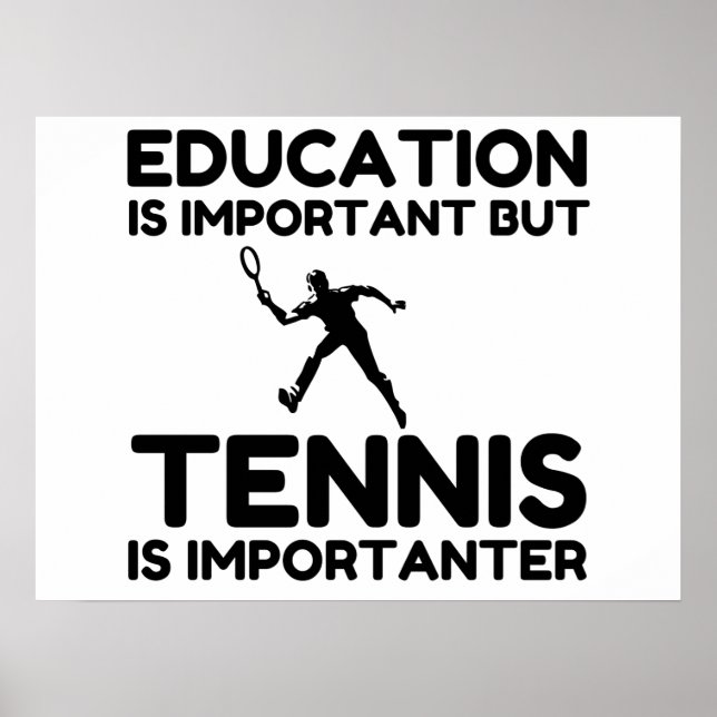 PÓSTER EL TENIS ES IMPORTANTE (Frente)