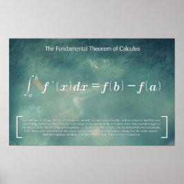 Póster El Teorema fundamental del cálculo - Poster de mat
