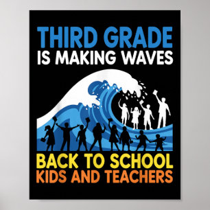 Póster El Tercer Grado Está Haciendo Que Las Olas Vuelvan