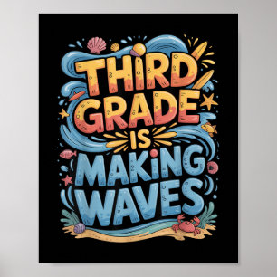 Póster El Tercer Grado Está Haciendo Que Las Olas Vuelvan