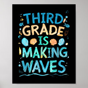 Póster El Tercer Grado Está Haciendo Que Las Olas Vuelvan