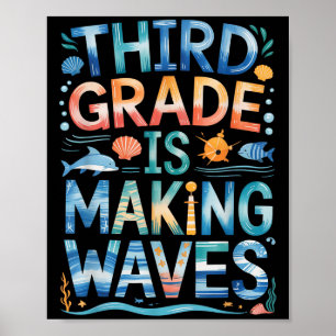Póster El Tercer Grado Está Haciendo Que Las Olas Vuelvan
