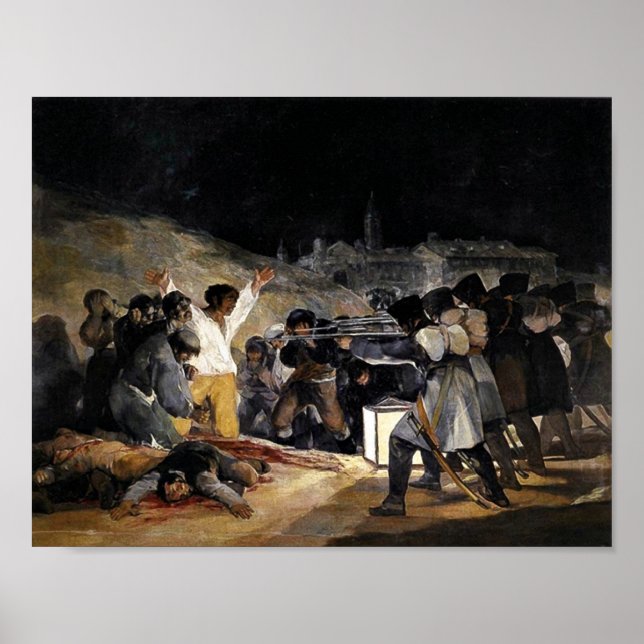 Póster El tercer mes de mayo de Francisco de Goya (Frente)