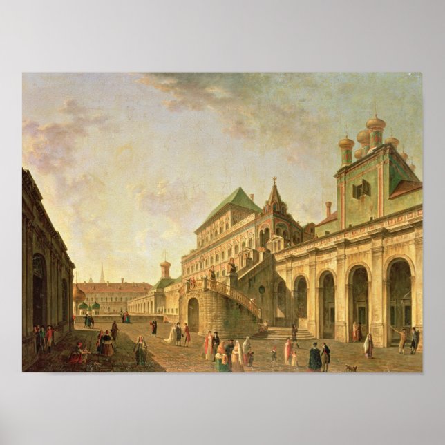 Póster El terreno del Boyar en el Kremlin de Moscú, 1801 (Frente)