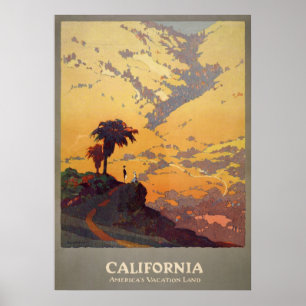 Póster El terreno vacacional de los Estados Unidos de Cal