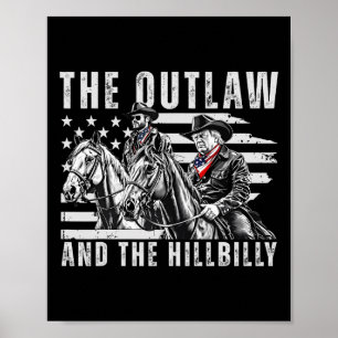 Póster El Terrorista Y La Hillbilly Trump Jd Vance Us Fla