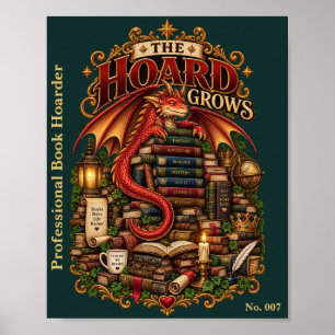 Póster El Tesoro Crece   Sociedad del Dragón de los Libro