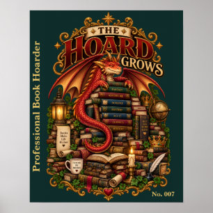Póster El Tesoro Crece   Sociedad del Dragón de los Libro