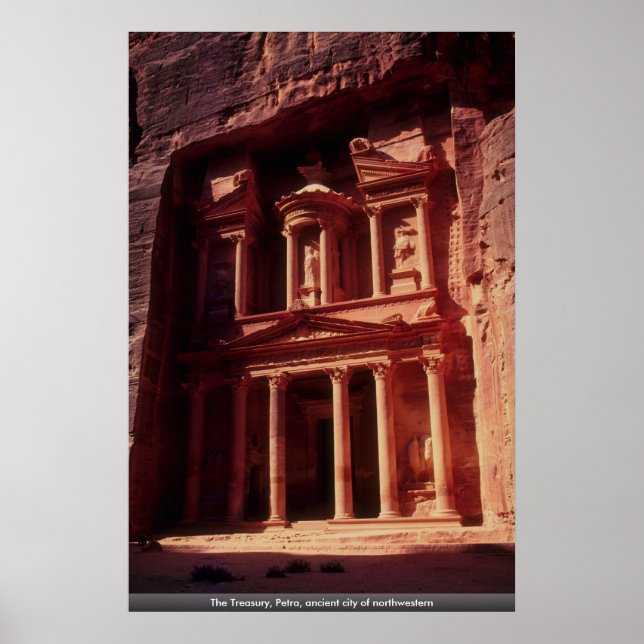 Póster El Tesoro, Petra, antigua ciudad del noroeste (Frente)
