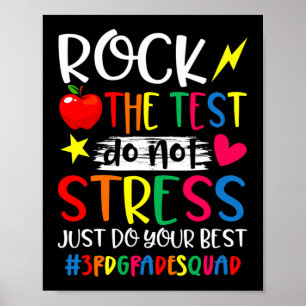 Póster El Test Hagan su mejor día de prueba Maestra de te