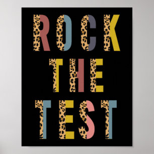 Póster El Test Retro Motivational Testing Day Teacher St