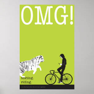 Póster el texting. el montar