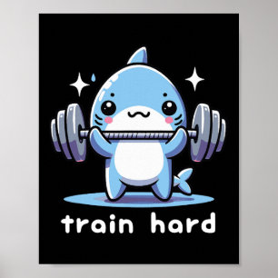 Póster El tiburón levanta una fuerte carga en el tren y e