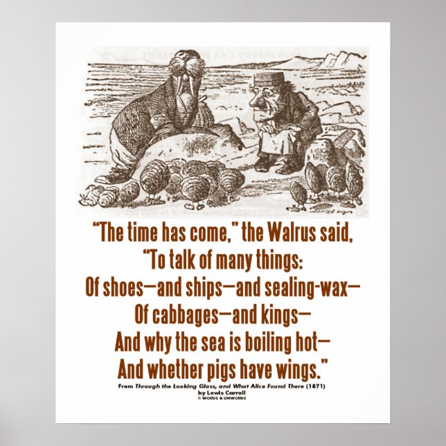 Póster El Tiempo De La Tierra De Las Maravillas Ha Llegad (Frente)