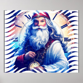 Póster El Tiempo Del Padre Está Sonando En El Año Nuevo