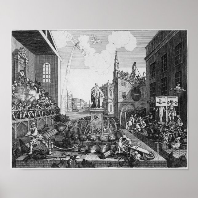 Póster El tiempo, el plato II (Frente)