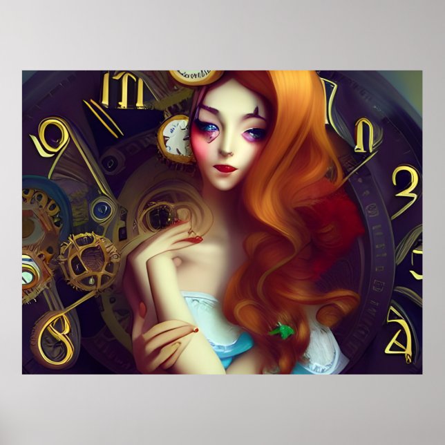 Póster El tiempo sigue moviéndose (Frente)