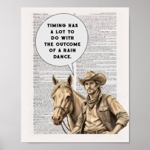 Póster El tiempo tiene mucho que hacer/el resultado de un