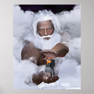 Póster Él tiene todo el mundo en sus manos