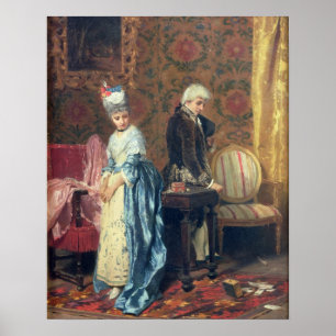 Póster El tiff de los amantes, 1872 (aceite en el panel)
