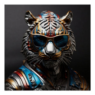 Póster el tigre metálico