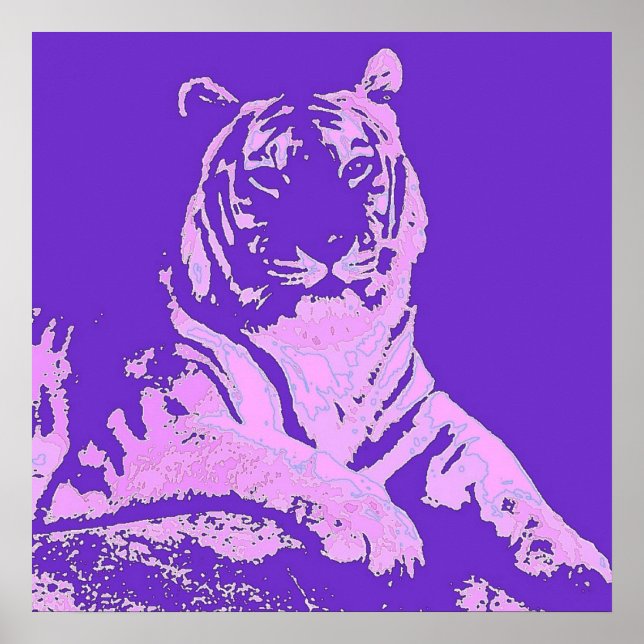 Póster El tigre morado (Frente)