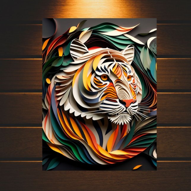 Póster El tigre tendido a la tierra: un papel que apacigu (Subido por el creador)