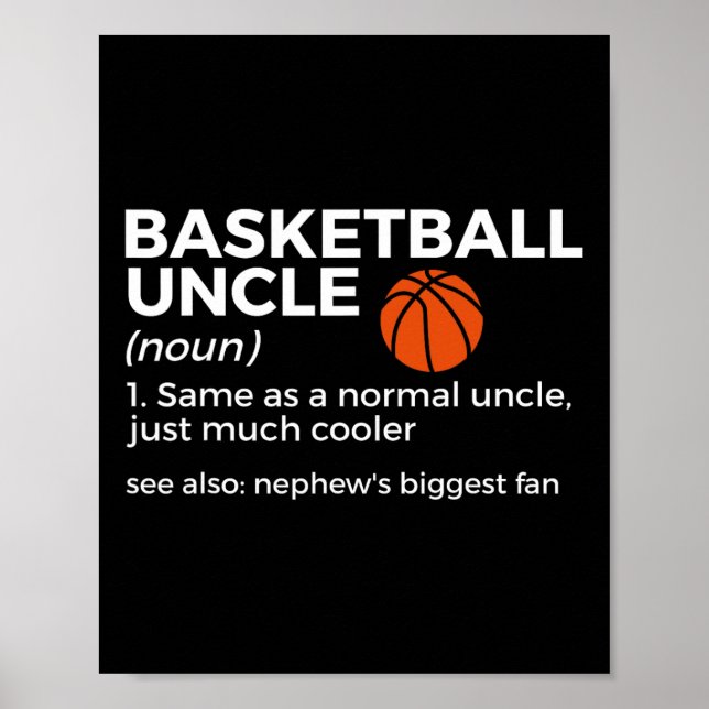Póster El tío del baloncesto divertido define al mayor F  (Frente)