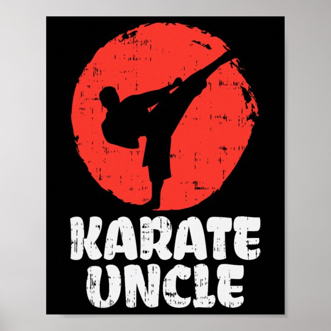 Póster El tío del karate luchó contra las artes marciales (Frente)