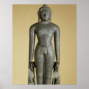 Póster El Tirthankara Jain, Parsvanatha, Rajasthán, Prat