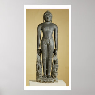 Póster El Tirthankara Jain, Parsvanatha, Rajasthán, Prat