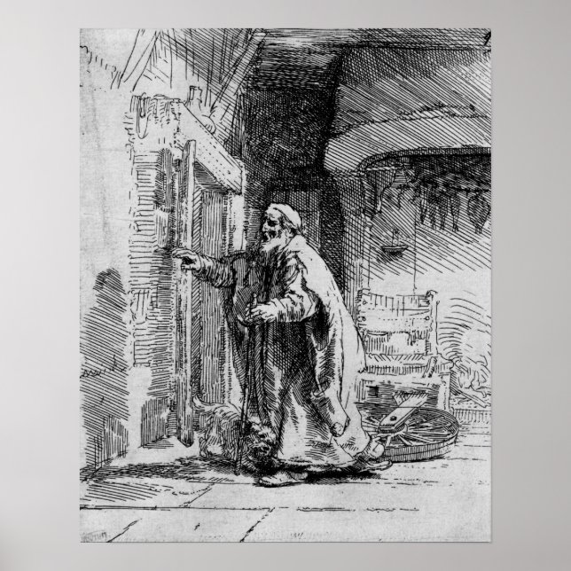 Póster El Tobit ciego, 1651 (Frente)