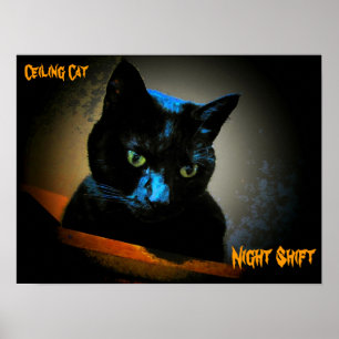 Póster Él todavía te observa de noche