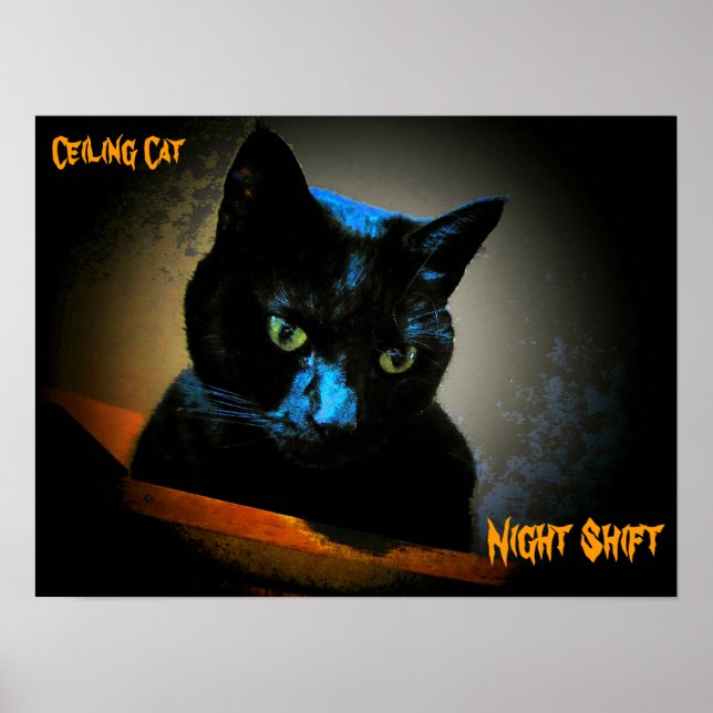 Póster Él todavía te observa de noche (Frente)