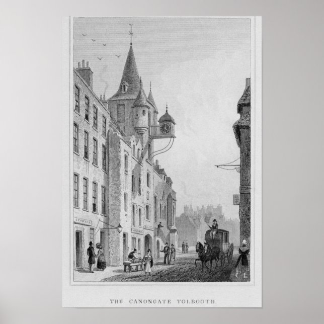 Póster El Tolbooth de Canongate, Edimburgo (Frente)