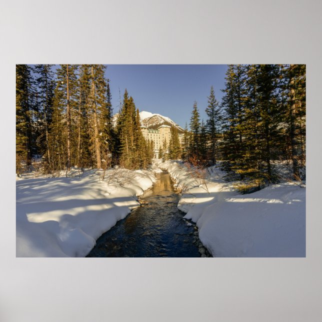 Póster El toque invernal en el lago Louise (Frente)