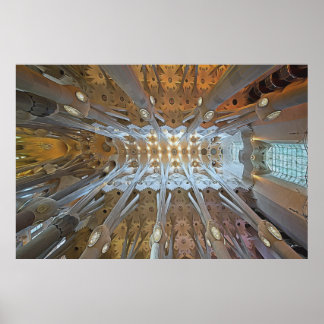 Póster El trabajo de Gaudi - Sagrada Familia, Barcelona