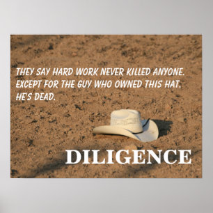 Póster El trabajo duro no te matará (lo prometo) [L]