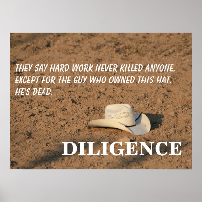 Póster El trabajo duro no te matará (lo prometo) [L] (Frente)