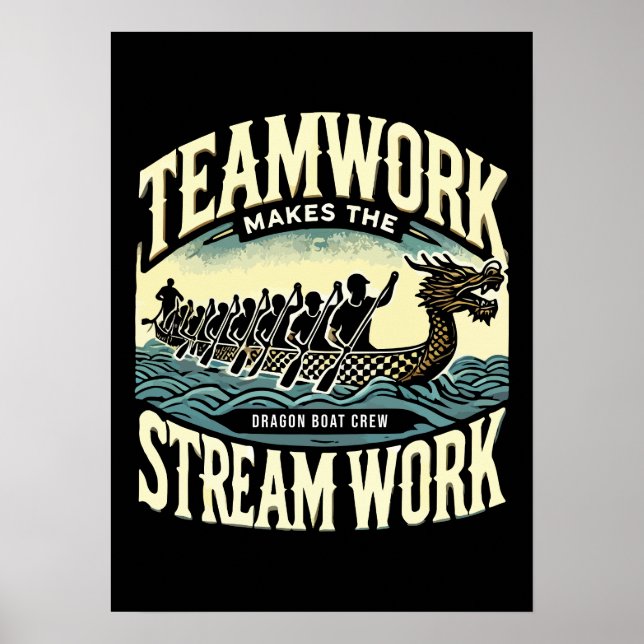 Póster El trabajo en equipo hace que la transmisión funci (Frente)