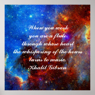 Póster El trabajo es el amor hecho visible