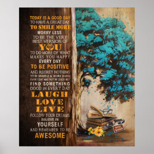 Póster El Trabajo Social Hoy Es Un Buen Día Motivador