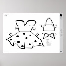 El traje de muñeca de papel OG: PEQUEÑO