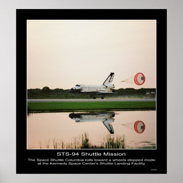 Póster El transbordador espacial Columbia (Frente)